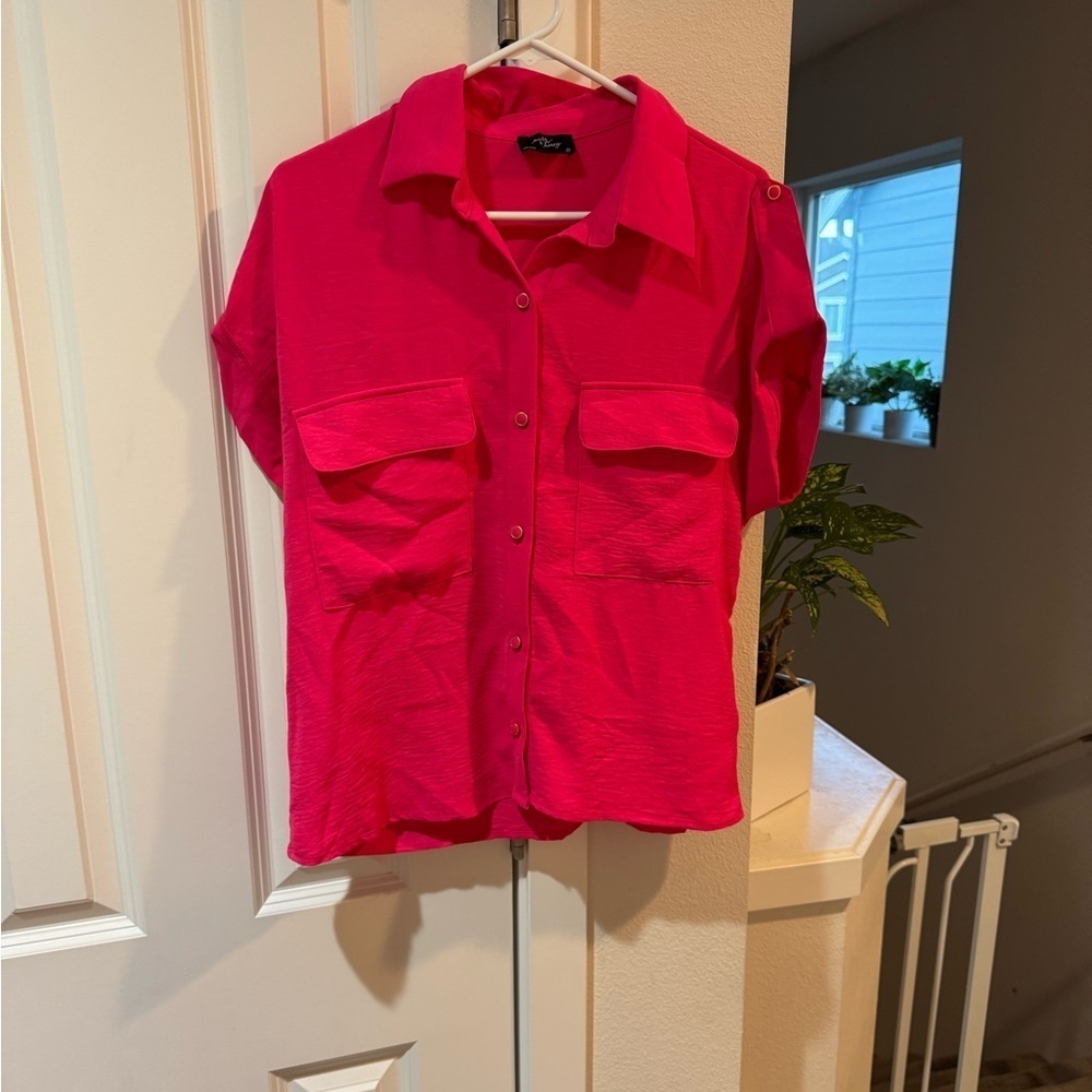 BNWT Milk and Honey Pink Blouse